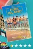 Film poster for queer series “Fire Island”, displayed on a teal background with a movie clapperboard, popcorn, and a cup on the left side. 0.5 out of five stars are highlighted along the bottom for a 0.5/5.0 rating.