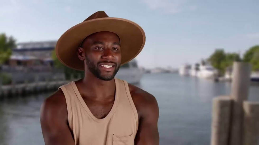 "Fire Island" trailer thumbnail - Khasan Brailsford giving an interview