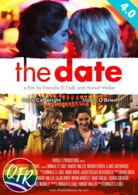 Film poster for "The Date", with teal rating banner showing "4.0" in upper right corner
