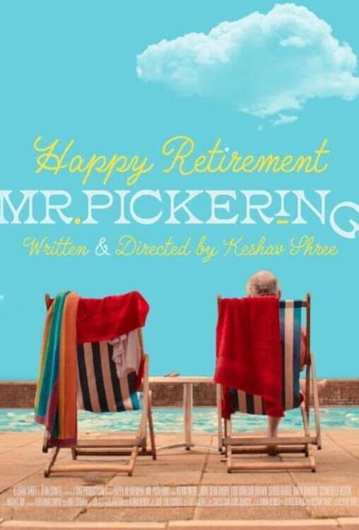 Film poster for queer short film "Happy Retirement Mr. Pickering"