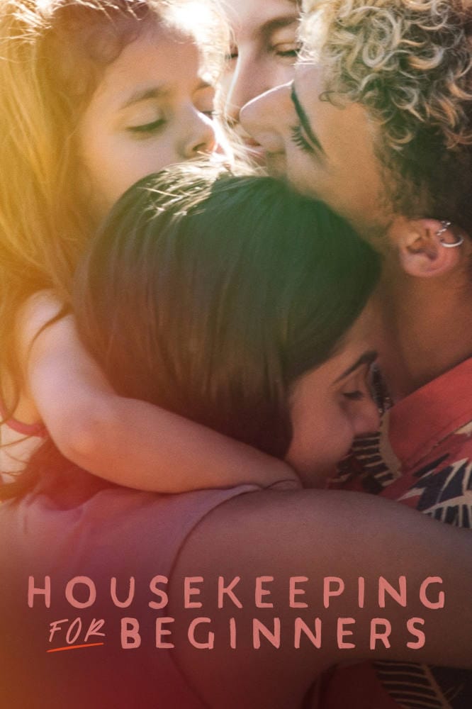 Film poster for queer film "Housekeeping For Beginners"