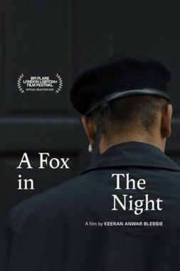 Film poster for "A Fox in the Night Queer Short Film"