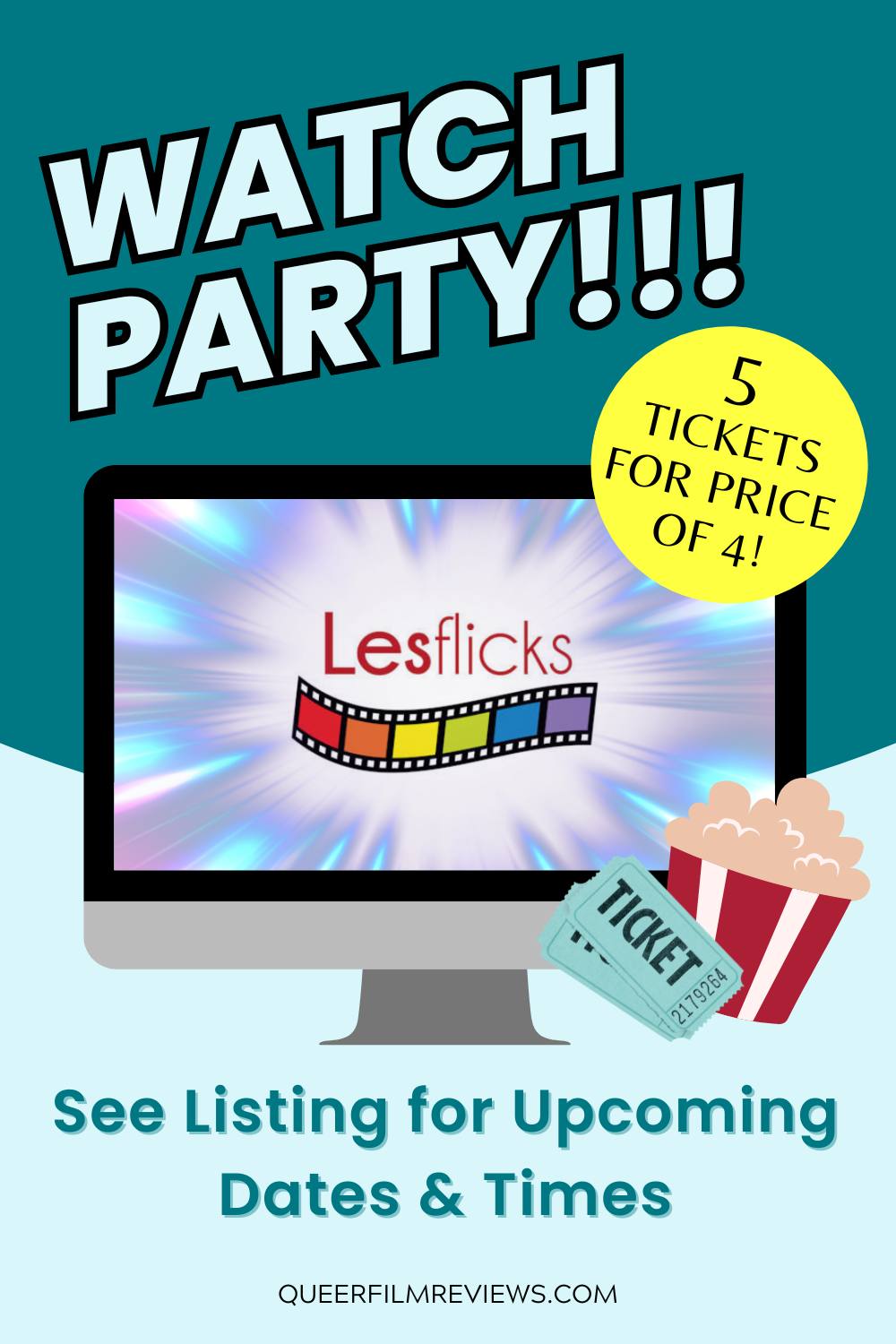 Watch Party Combo Lesflicks Pin 2 Watch Party - Ticket Combo - Image 6
