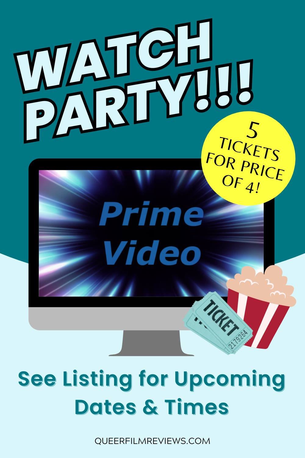 Watch Party Combo Prime Video Pin 2 Watch Party - Ticket Combo - Image 7