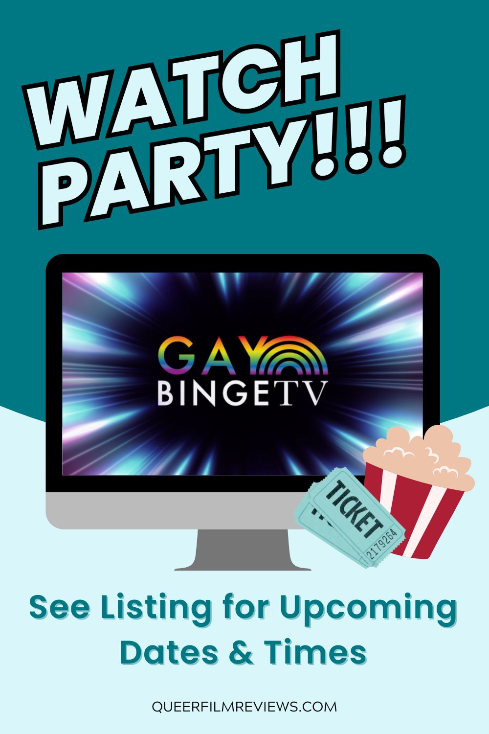 Watch Party GayBingeTV Pin 2 Watch Party - Single Ticket - Image 5