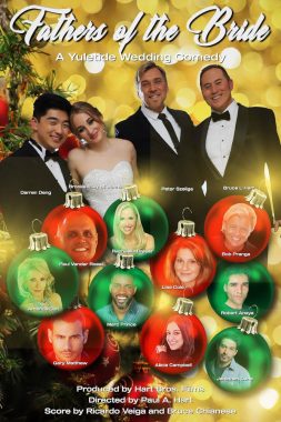 Film poster for "Fathers of the Bride A Yuletide Wedding Comedy Queer Holiday Film"