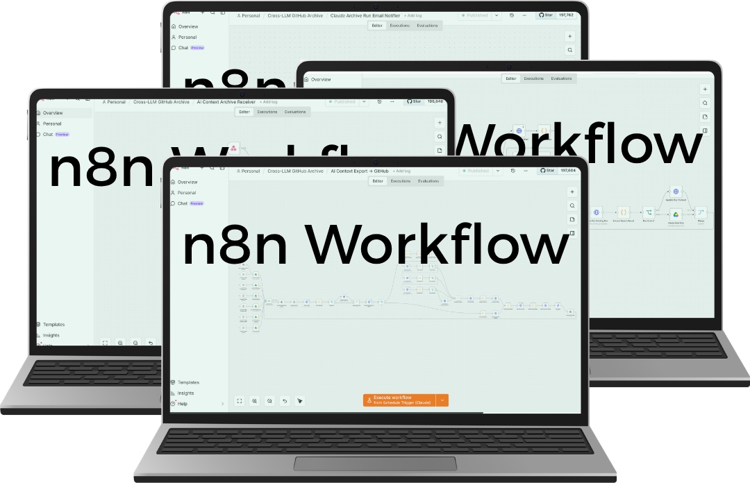 Film poster for "n8n Workflows"